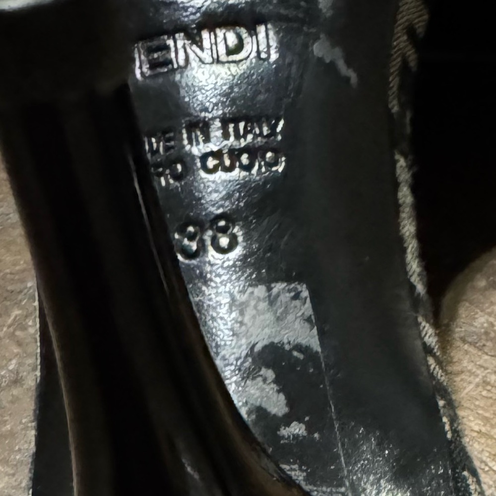 EUC Fendi Zucca FF Logo Canvas Slides size 38 - Picture 3 of 7